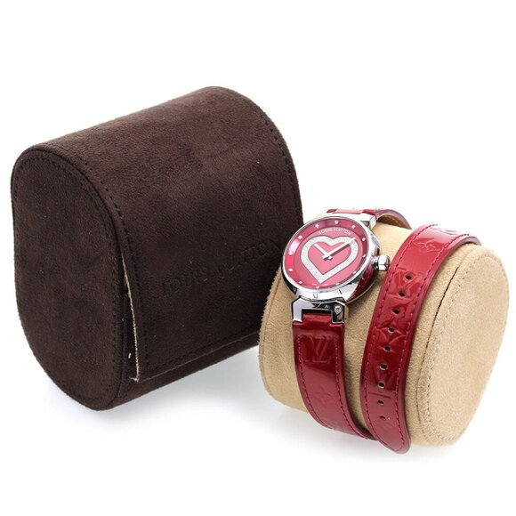 LOUIS VUITTON Tambour Heart Pomme d'Amour Q1314 diamond Quartz Ladies_827975 - Picture 2 of 7